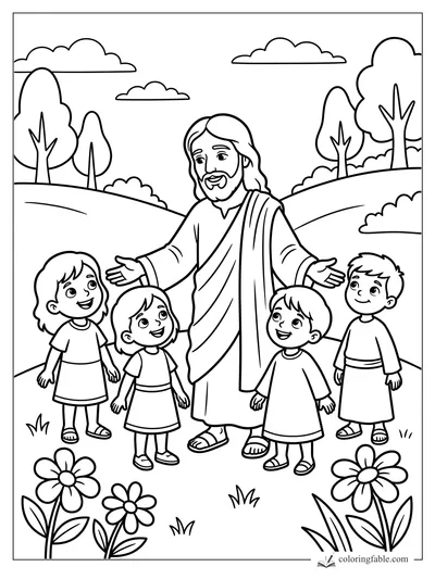 Bible coloring pages — sample drawing