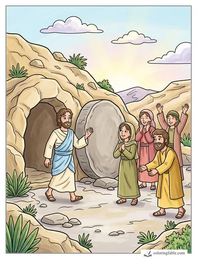 Colored example of this coloring page