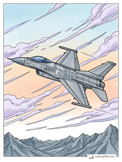 Colored example of this coloring page