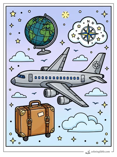 Colored example of this coloring page
