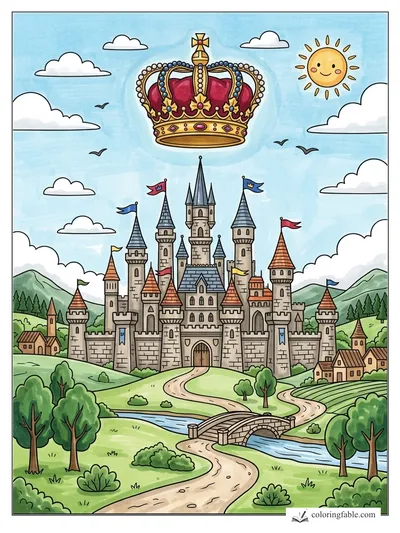 Colored example of this coloring page