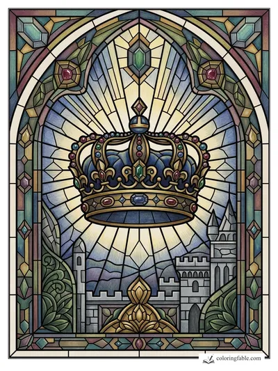 Colored example of this coloring page