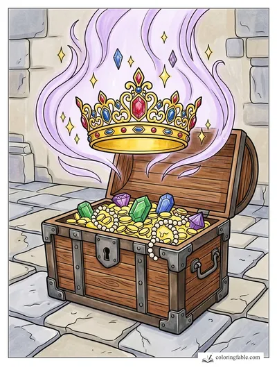 Colored example of this coloring page