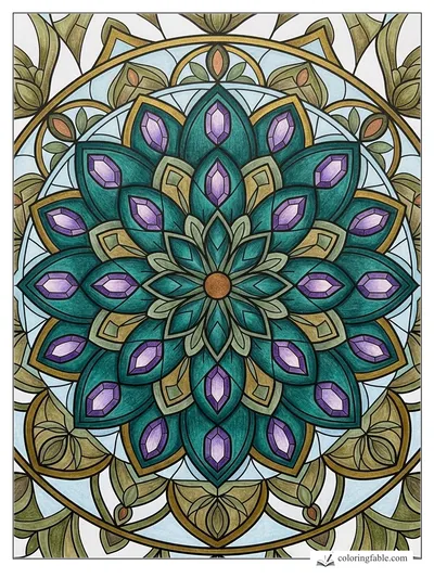 Colored example of this coloring page
