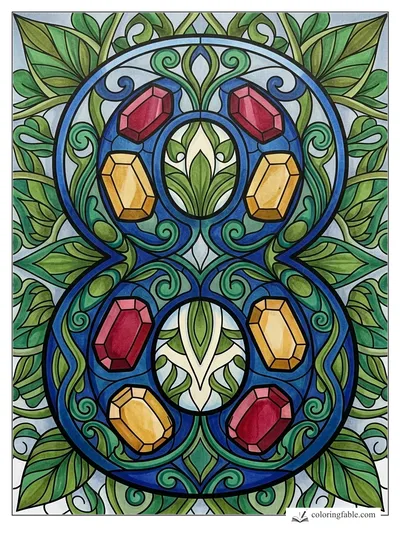 Colored example of this coloring page