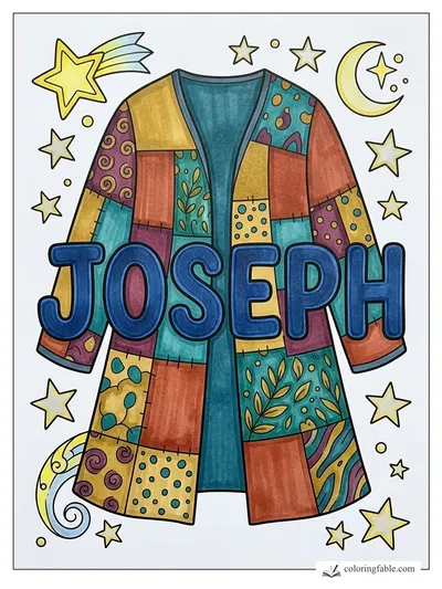 Colored example of this coloring page
