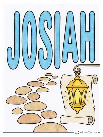 Colored example of this coloring page