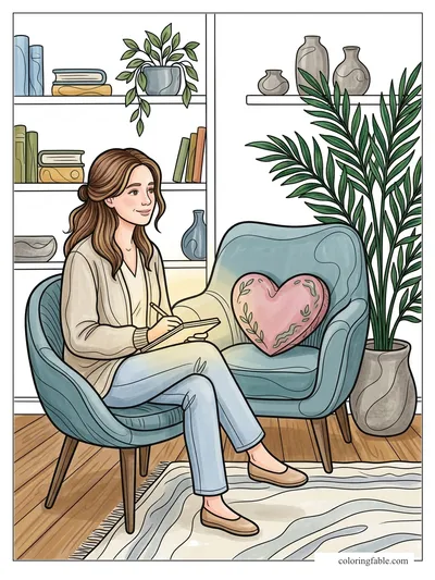 Colored example of this coloring page