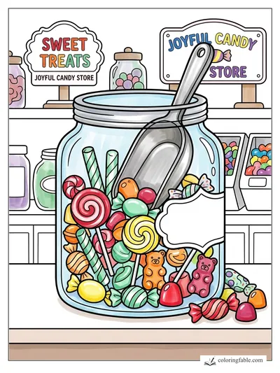 Colored example of this coloring page