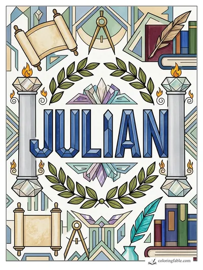 Colored example of this coloring page