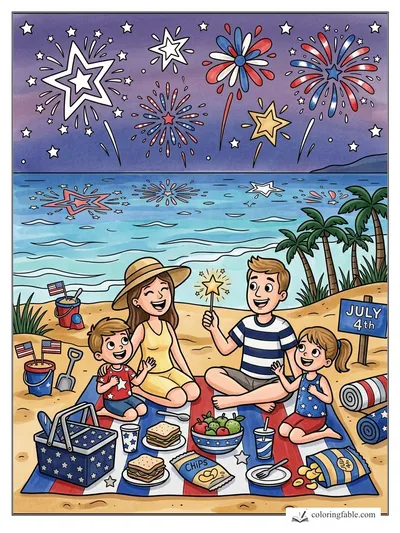 Colored example of this coloring page