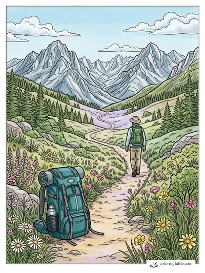 Colored example of this coloring page
