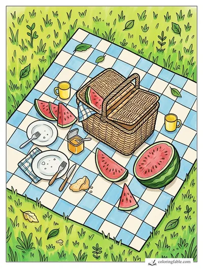 Colored example of this coloring page