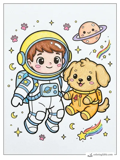 Colored example of this coloring page