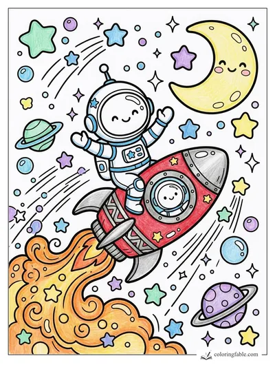 Colored example of this coloring page