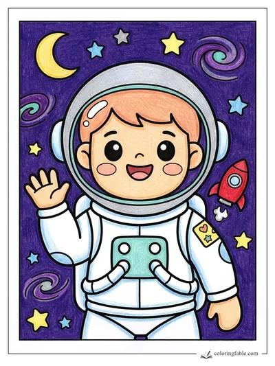Colored example of this coloring page