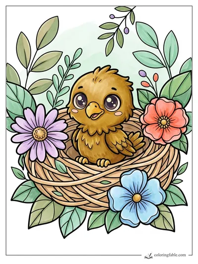 Colored example of this coloring page