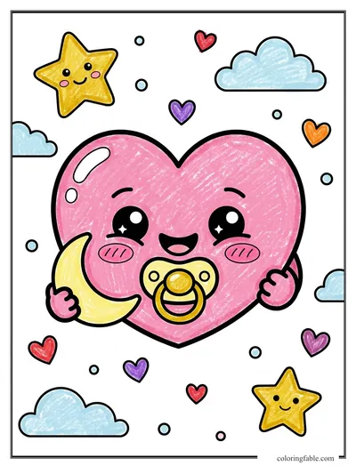 Colored example of this coloring page