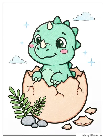 Colored example of this coloring page