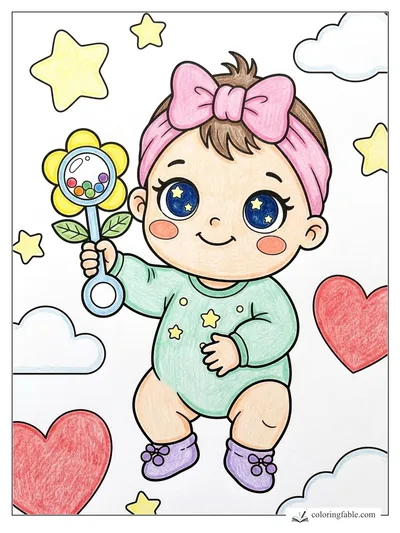 Colored example of this coloring page