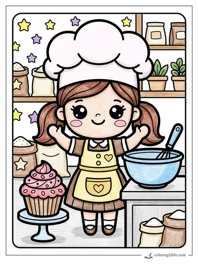 Colored example of this coloring page