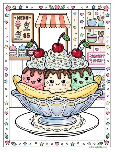 Colored example of this coloring page