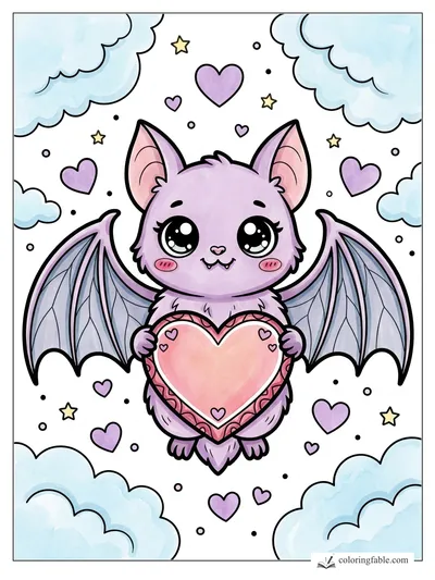 Colored example of this coloring page