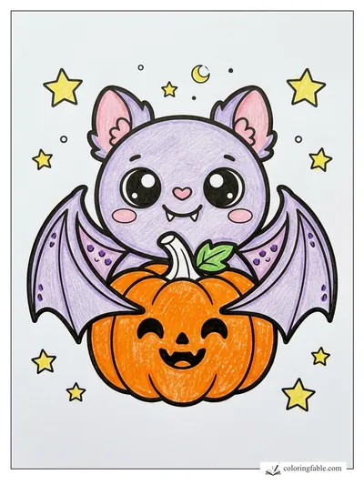Colored example of this coloring page