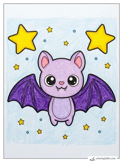 Colored example of this coloring page