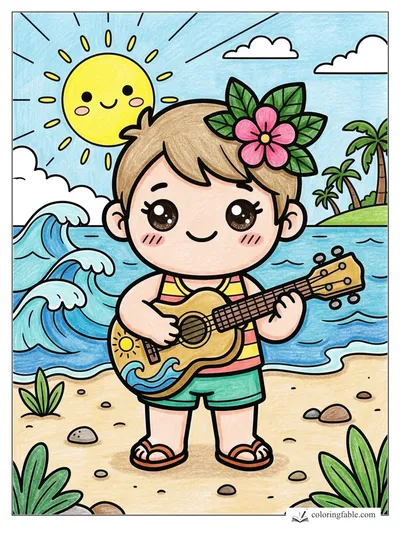 Colored example of this coloring page