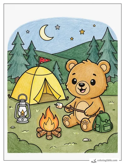 Colored example of this coloring page