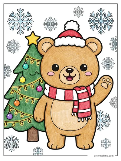 Colored example of this coloring page