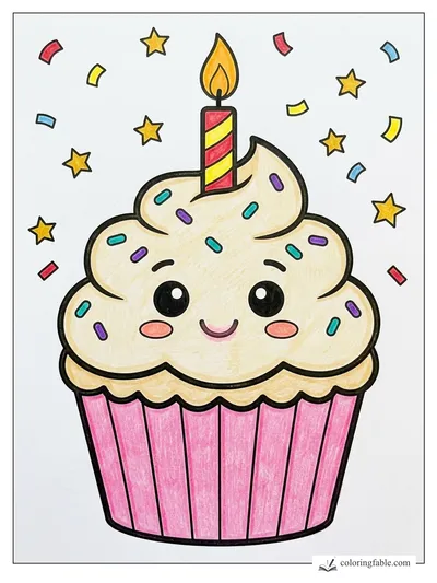 Colored example of this coloring page