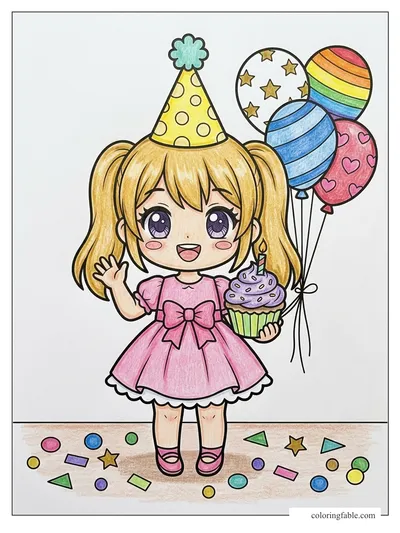 Colored example of this coloring page