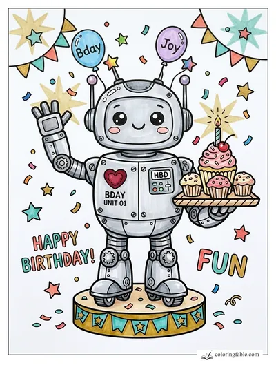 Colored example of this coloring page