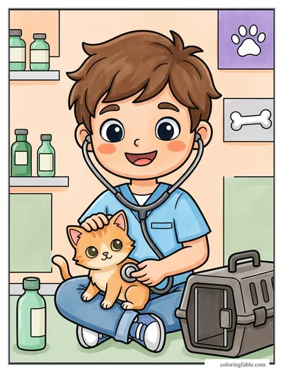 Colored example of this coloring page