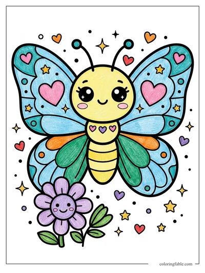 Colored example of this coloring page
