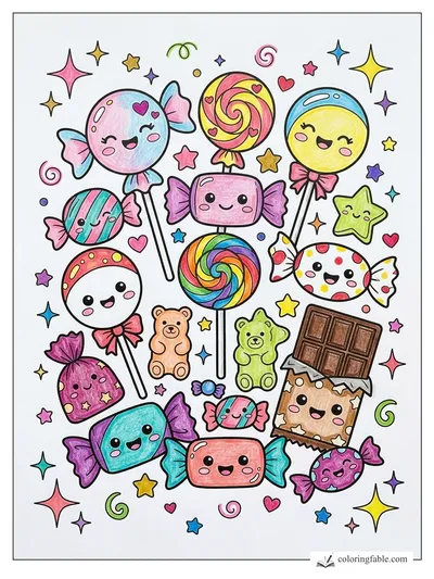 Colored example of this coloring page