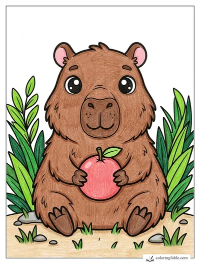 Colored example of this coloring page