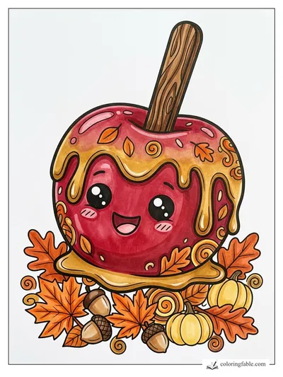 Colored example of this coloring page