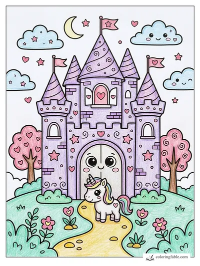 Colored example of this coloring page
