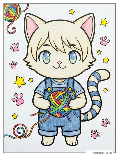 Colored example of this coloring page