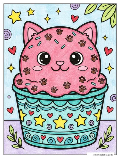 Colored example of this coloring page