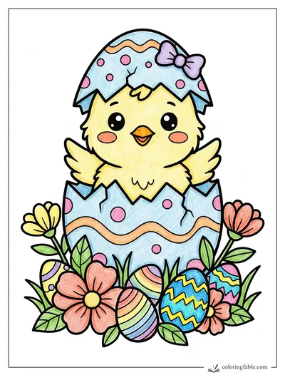 Colored example of this coloring page