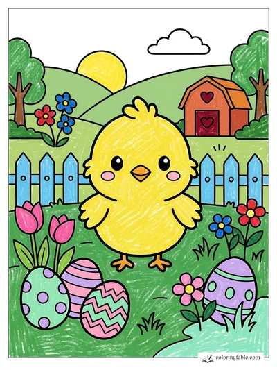 Colored example of this coloring page