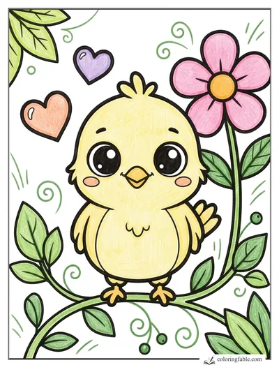 Colored example of this coloring page