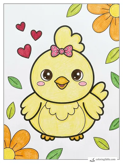 Colored example of this coloring page