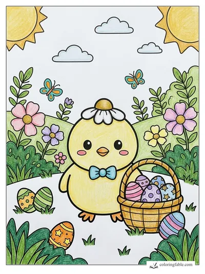 Colored example of this coloring page