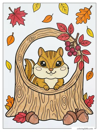 Colored example of this coloring page