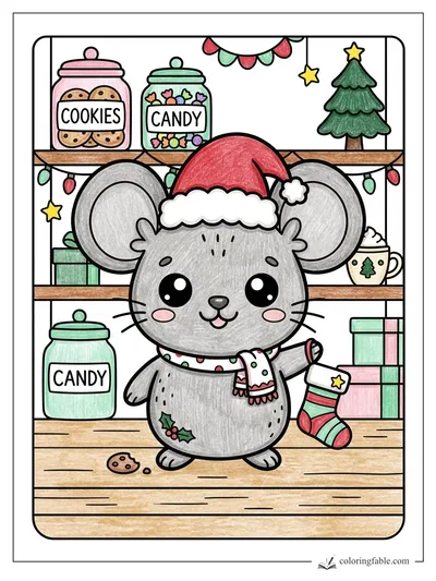 Colored example of this coloring page
